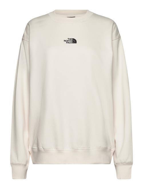 Se W Essential Over Crew The North Face Cream ved Booztlet