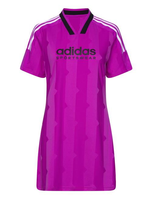 Tiro Cut 3 Stripes Jacquard T-Shirt Dress Adidas Sportswear Purple