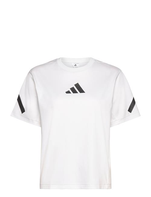 Se W Z.n.e. Tee Adidas Sportswear White ved Booztlet