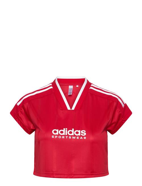 Tiro Cut 3 Stripes Cropped Jersey Adidas Sportswear Red