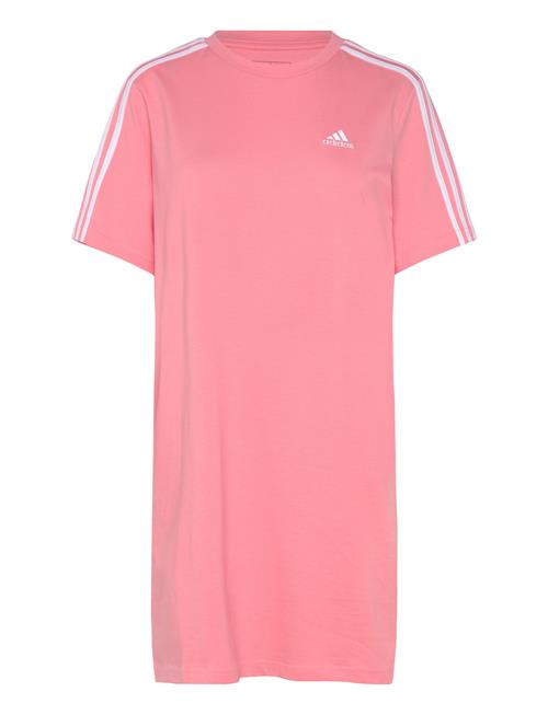 Essentials 3-Stripes Single Jersey Boyfriend Tee Dress Adidas Sportswear Pink