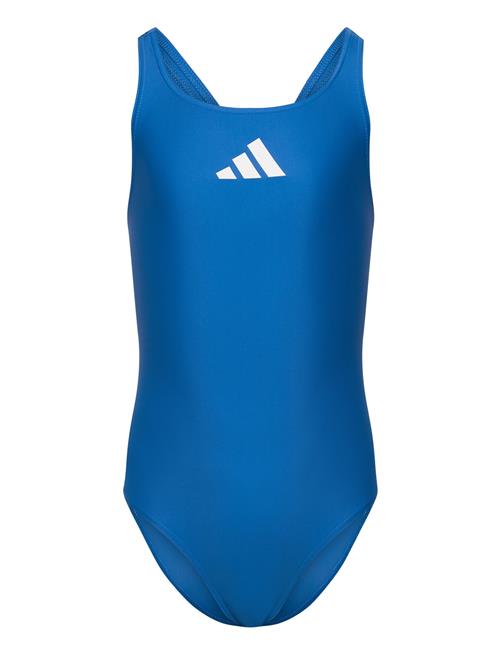 Adidas Solid Small Logo Swimsuit Adidas Performance Blue