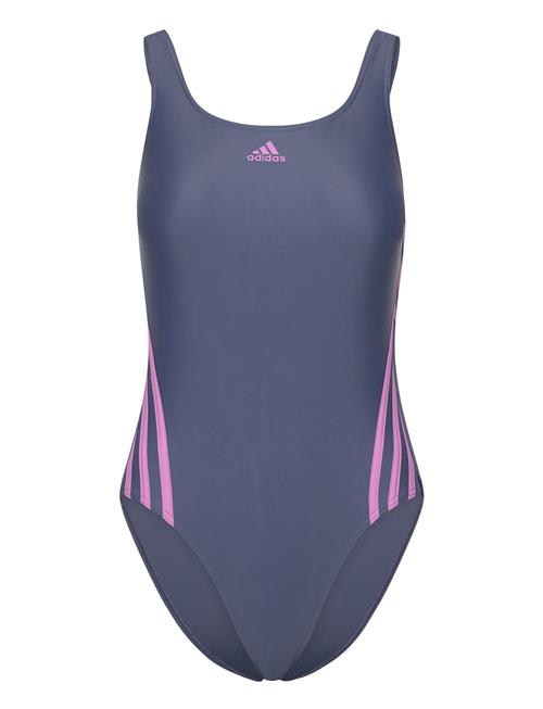 Adidas 3 Stripes Swimsuit Adidas Sportswear Blue