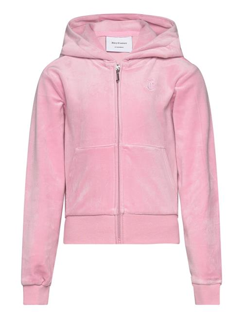 Tonal Zip Through Hoodie Juicy Couture Pink