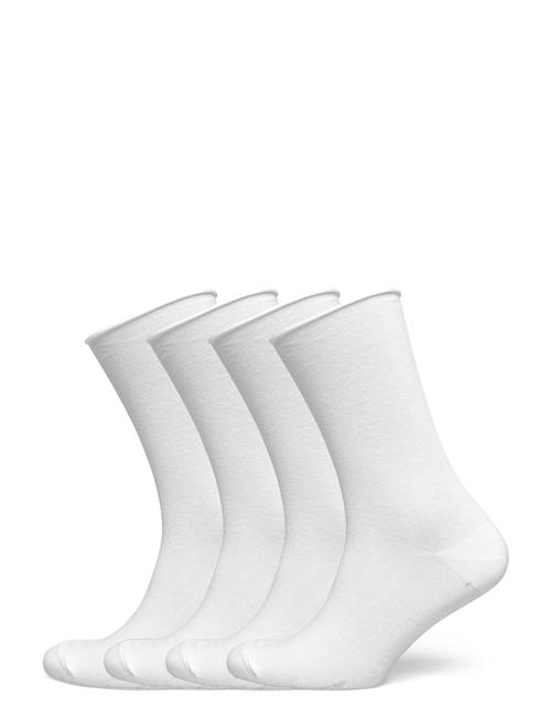 Sock 4 P Thin Roll Edge Lindex White