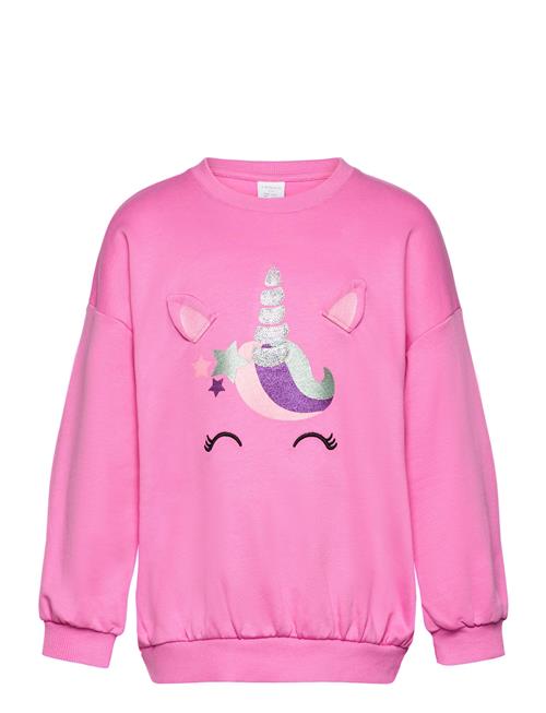 Sweatshirt Unicorn Face Lindex Pink