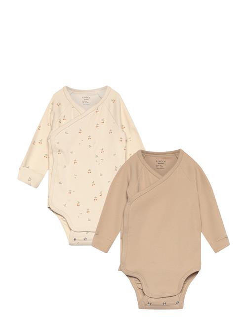 Body Wrap 2 P Rib Newborn Lindex Beige