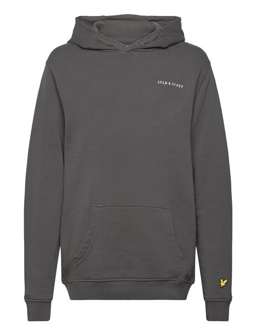 Script Embroidered Hoodie Lyle & Scott Grey