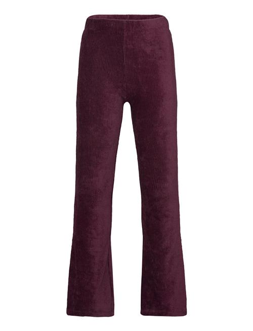 Leggings Flare Cord Tricot Lindex Burgundy