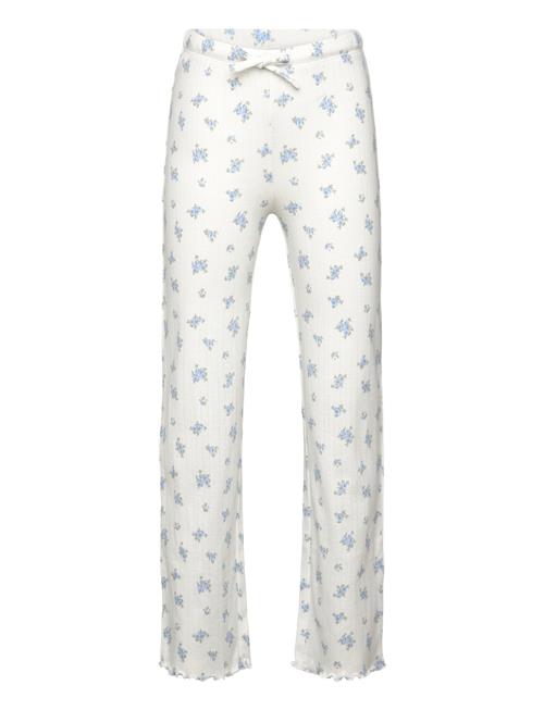 Trousers Pyjama Pointelle Long Lindex White