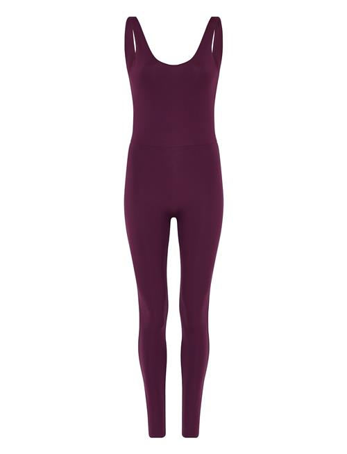 Scoop Back Unitard, Long Girlfriend Collective Purple