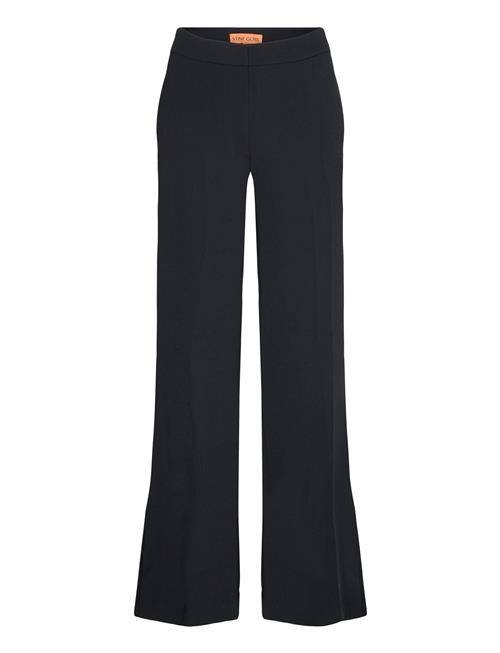 Flared Long Pants, 2273 Crepe STINE GOYA Black