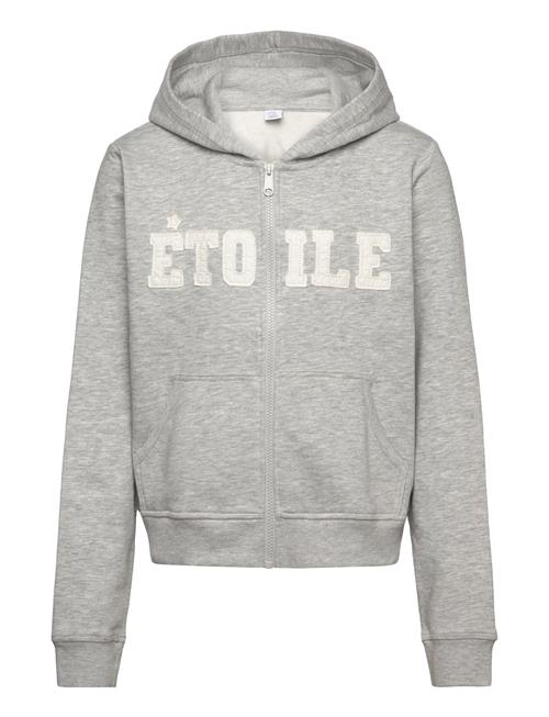 Sweatshirt Hoodie Zipp Lindex Grey