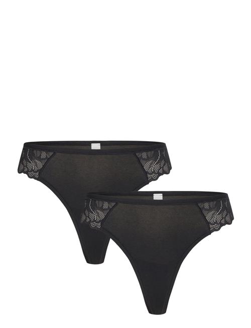 Brief Thong Reg Blenda Co W La Lindex Black