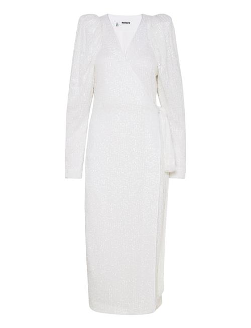 Sequin Midi Wrap Dress ROTATE Birger Christensen White