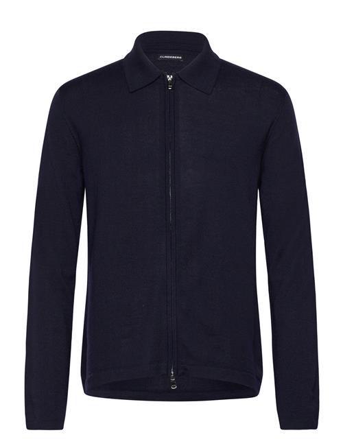 Kaleb Merino Zip Cardigan J. Lindeberg Navy