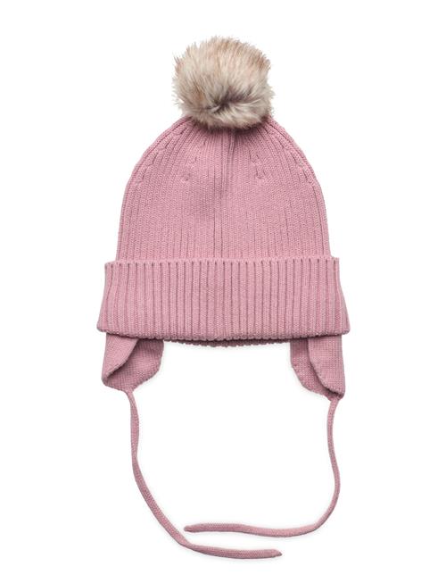 Cap Knitted W Pom Pom Lindex Pink