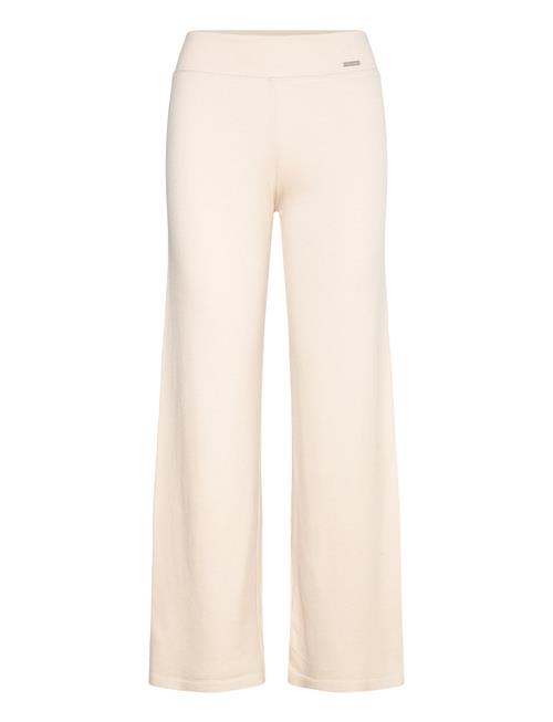 Se Ribbed Wool Petite Wide Pants Aim´n Beige ved Booztlet