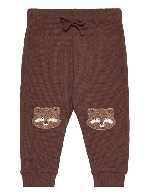 Trousers Waffle Patch At Knee Lindex Brown