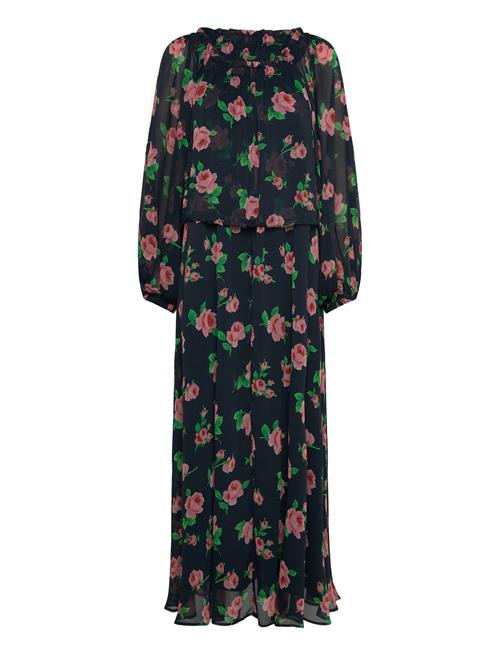 Chiffon Maxi Dress ROTATE Birger Christensen Navy