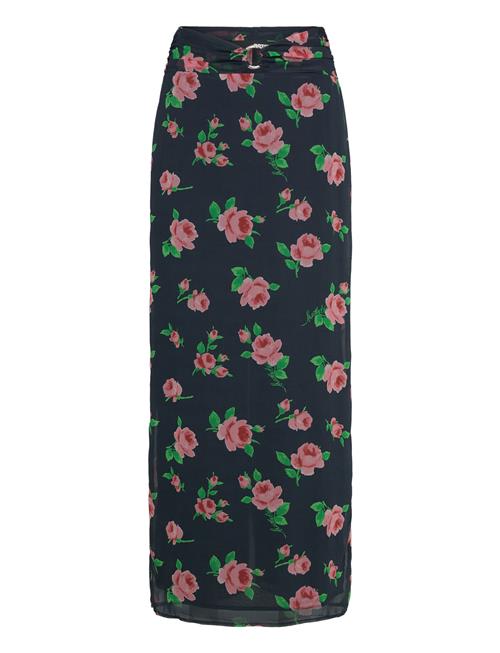 Chiffon Maxi Skirt ROTATE Birger Christensen Navy