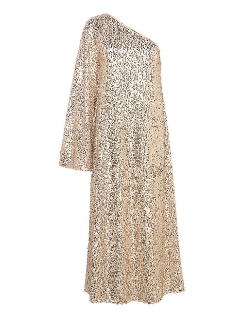 Net Sequins Maxi Dress ROTATE Birger Christensen Gold