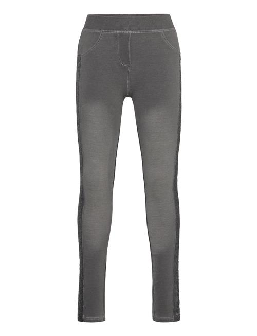 Stretch Denim Trousers For Girl Boboli Grey