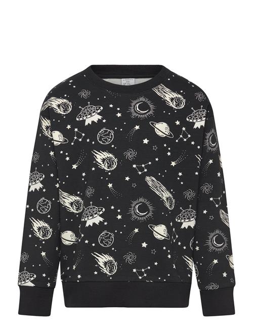 Sweater Space Aop Glow In The Lindex Black