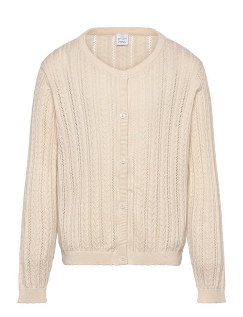 Cardigan Drop Needle Jaquard Lindex Cream