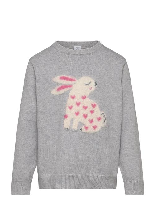 Sweater Knitted Animal Lindex Grey