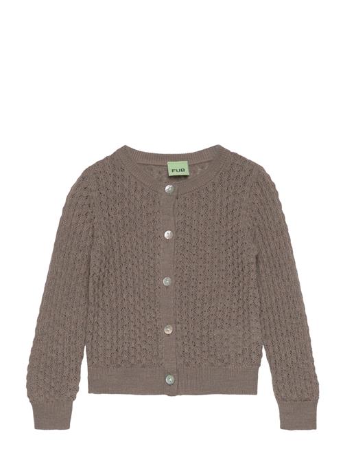 Baby Pointelle Cardigan FUB Brown