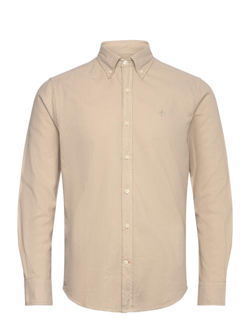 Brushed Twill Shirt-Classic Fit Morris Beige