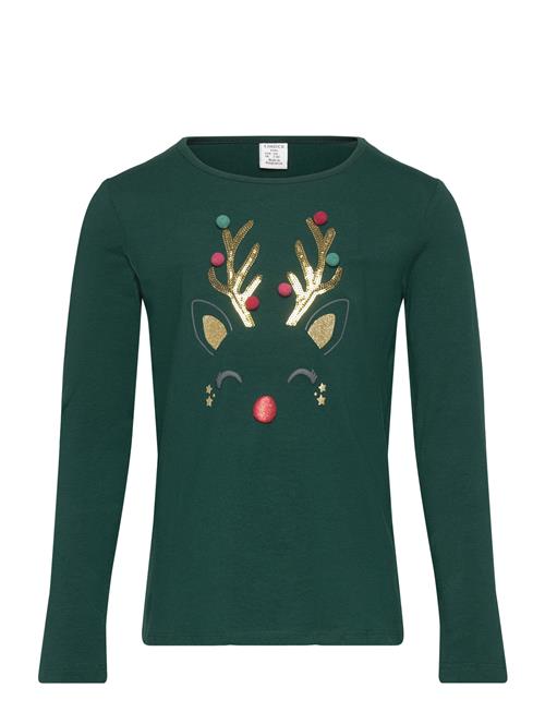 Top Ls Reindeer Face Lindex Green