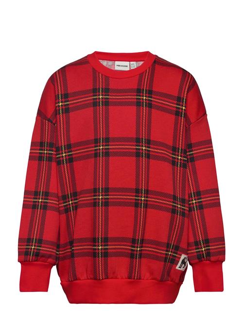 Check Aop Sweatshirt Mini Rodini Red