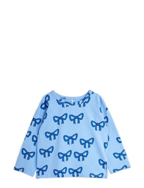 Bow Aop Ls Tee Mini Rodini Blue