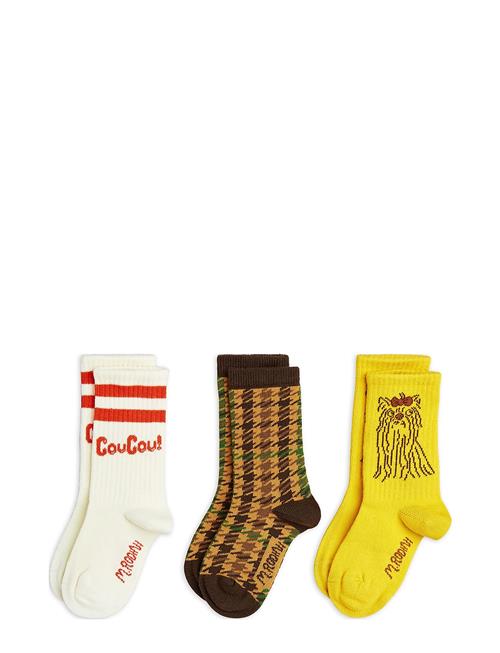 Coucou 3-Pack Socks Mini Rodini Patterned