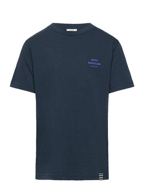 Printed Tee Thorlino Tee Mads Nørgaard Navy