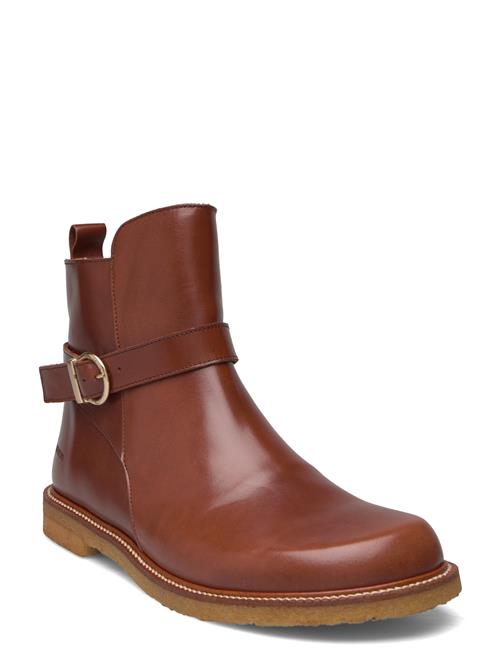 Se Booties - Flat ANGULUS Brown ved Booztlet