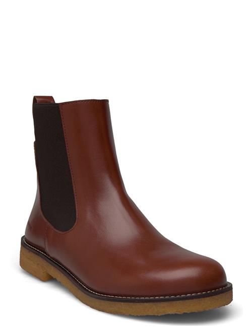 Booties - Flat - With Elastic ANGULUS Brown