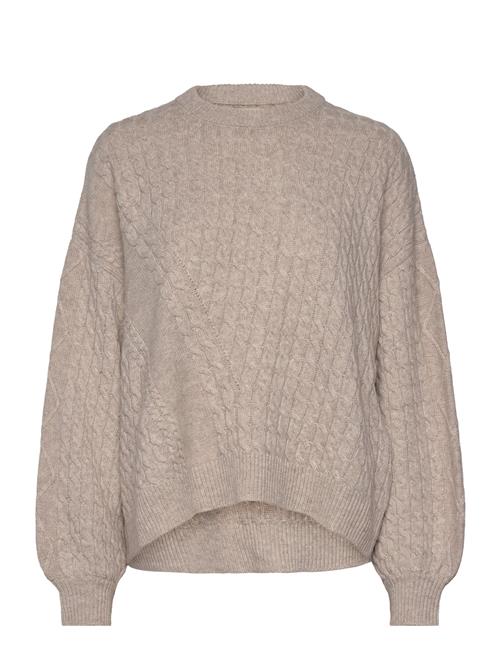 Recycled Wool Mix Rokko Sweater Mads Nørgaard Beige