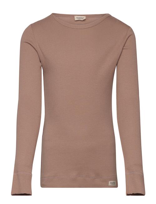 Plain Tee Ls MarMar Copenhagen Brown