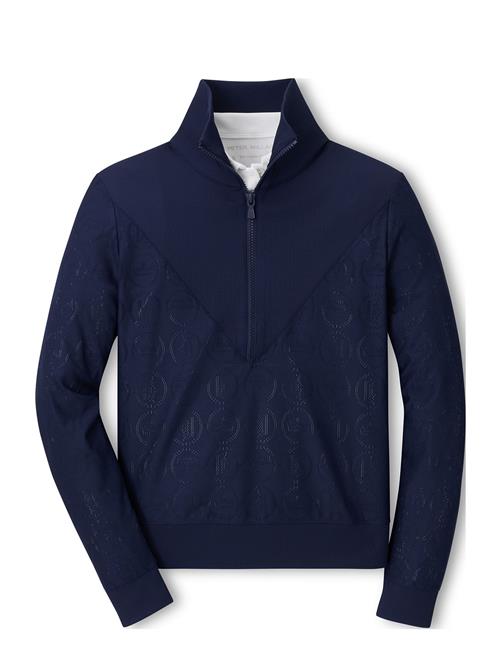 Crown Seal Eyelet Varsity Pullover Peter Millar Navy