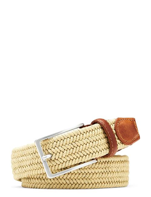 Waxed Braided Belt Peter Millar Beige