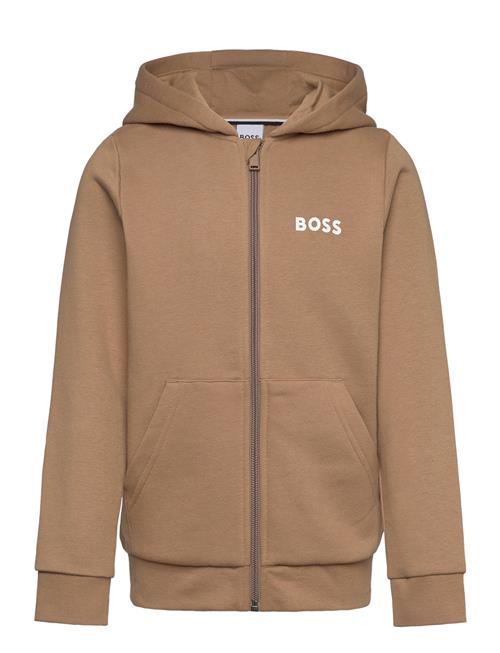 Hooded Cardigan BOSS Brown