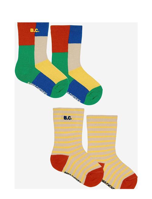 Baby Color Block Socks Pack X 2 Bobo Choses Patterned