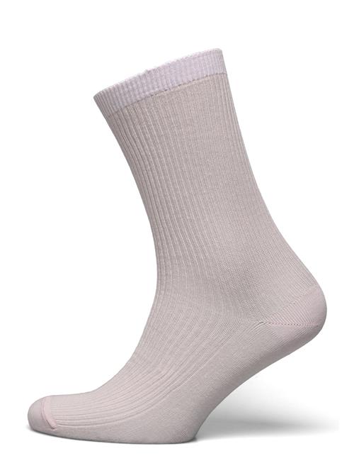 Fine Cotton Rib Socks Mp Denmark Cream