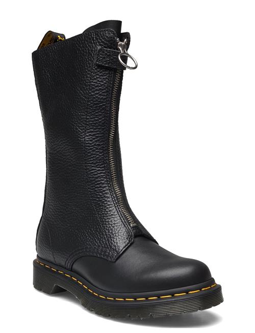 Se 1B99 Frnt Zip Black Wanama+Milled Nappa Dr. Martens Black ved Booztlet