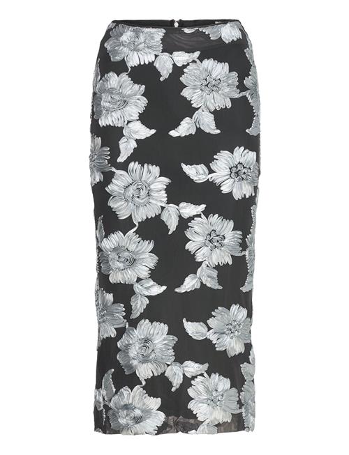 Flower Mesh Pencil Skirt ROTATE Birger Christensen Black