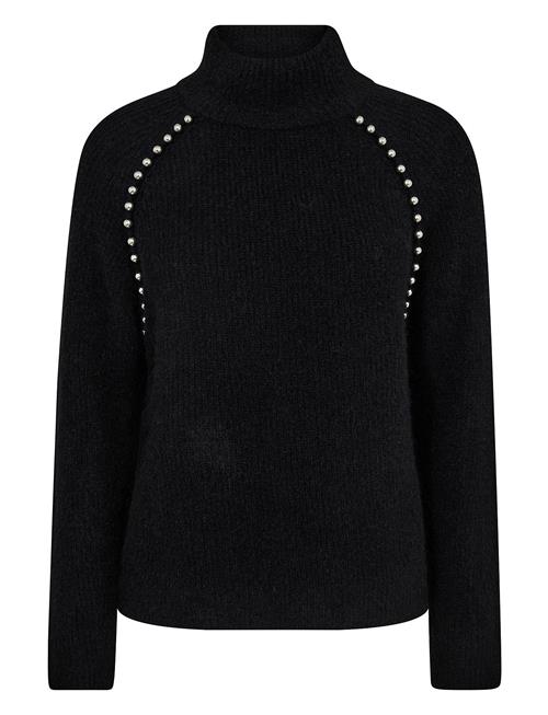 Se Mmzora Bead Highneck Knit MOS MOSH Black ved Booztlet