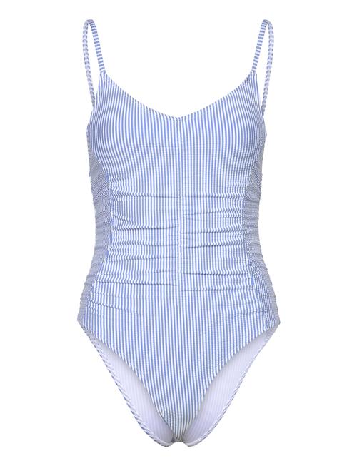 Striba Gathered Bea Swimsuit Becksöndergaard Blue